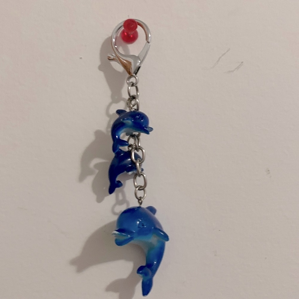 Dolphins Charm Keychain
